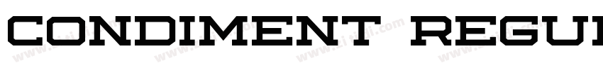 Condiment Regular字体转换